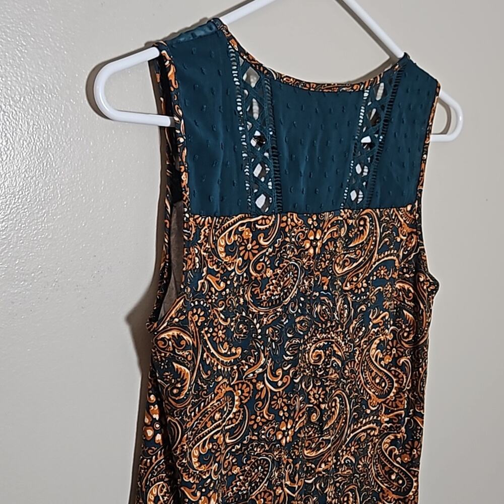 NWT Daniel Rainn Sleeveless Tank Blouse Cutout Detail Sz XS - Picture 9 of 12
